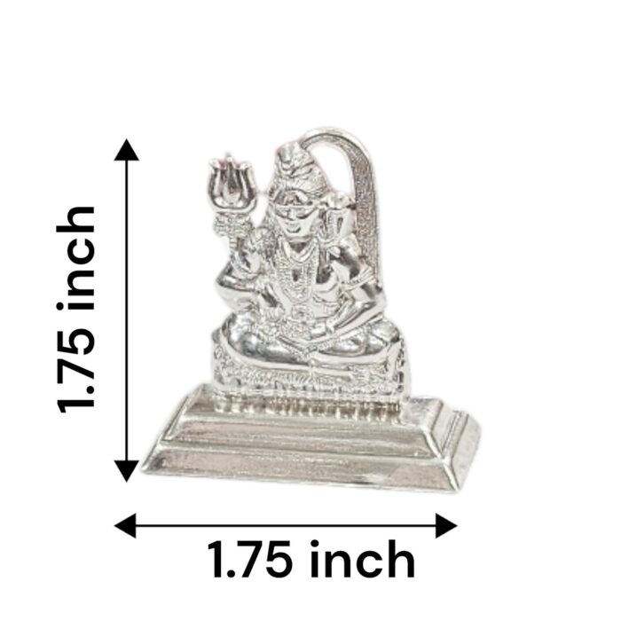 925 stamped Pure Silver Shiv Idol