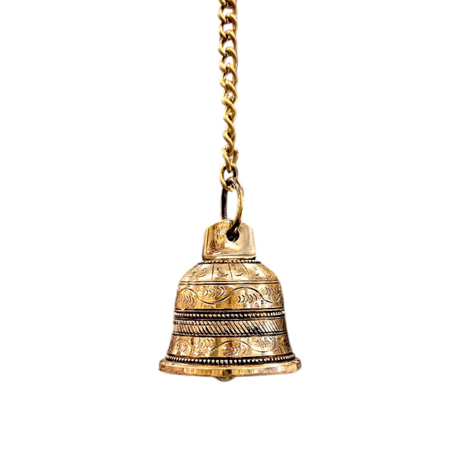 Solid Brass Bell with chain Solid Brass Bell with chain