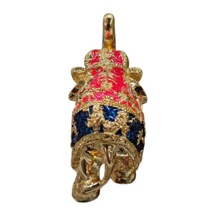 Gold Plated pair of elephant Idols