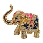 Gold Plated pair of elephant Idols