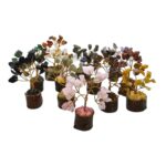 Set of 12 Mini Tree of Life | Natural 7 Chakra Crystal Trees