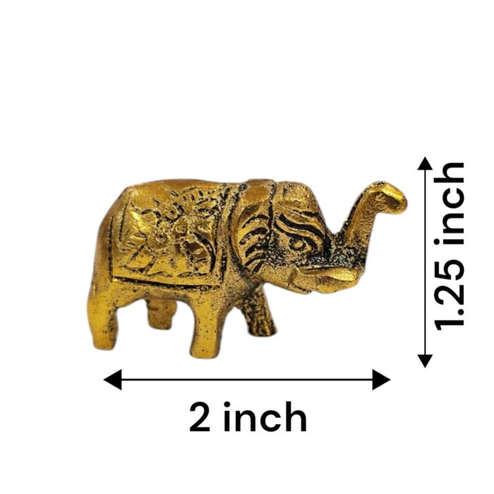 Small Metal Elephant Pair