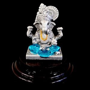 Pure Silver Ganesha Idol | Dagdu Sheth