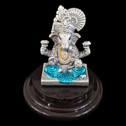 Pure Silver Ganesha Idol | Dagdu Sheth