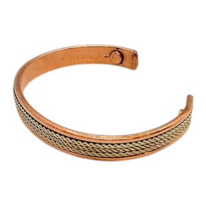 Three-Tone Pure Copper Bracelet | Copper Jewelry For Men and Women