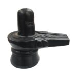 Shivling Black Stone | Shiva Lingam Idol 4 inch | Black Lingam