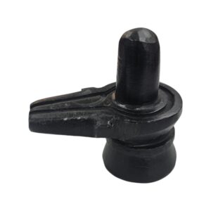 Shivling Black Stone | Shiva Lingam Idol 2.5 inch | Black Lingam