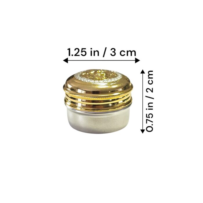 Small Silver Box with 24K Gold Plating | Chandi Ki dabbi