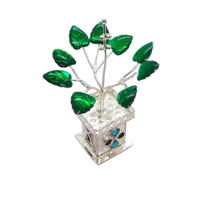 Pure Silver Tulsi Plant – 7 cm