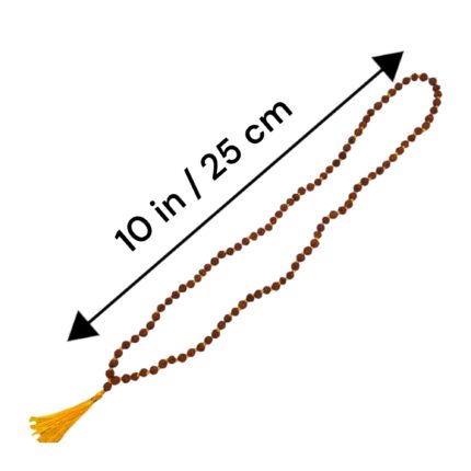 Original Rudraksha Bead Mala | 5mm natural Rudraksha Bead Jap Mala