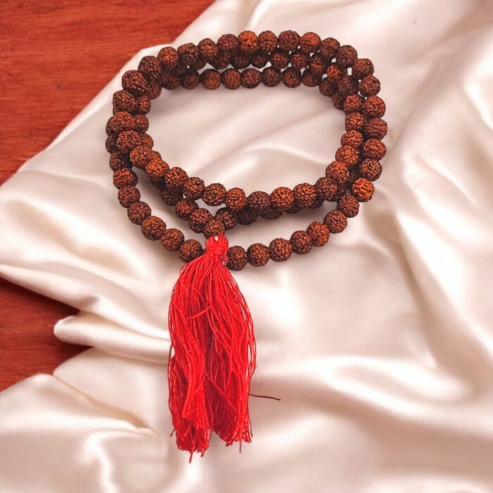 Original Rudraksha Bead Mala | 6 mm natural Rudraksha Bead Jap Mala | Rudraksha mala