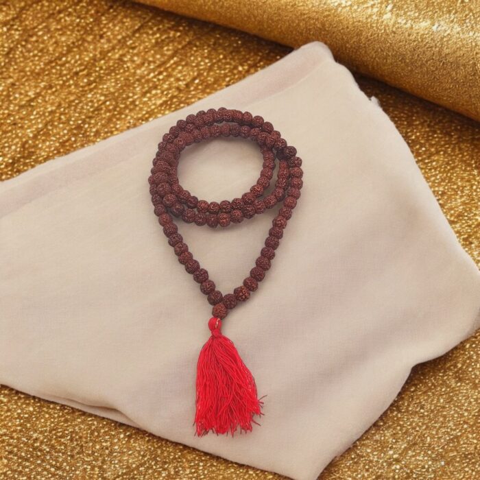 Rudraksh Mala - 8 mm natural Rudraksha Bead Jap Mala | Rudraksha mala