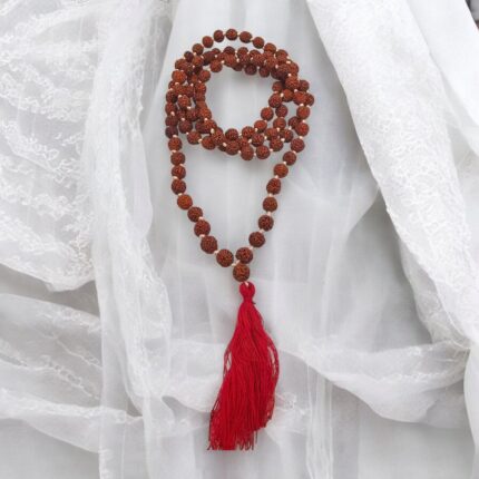 Rudraksh Jaap Mala | 8 mm natural Rudraksha Bead Jap Mala | Rudraksha mala