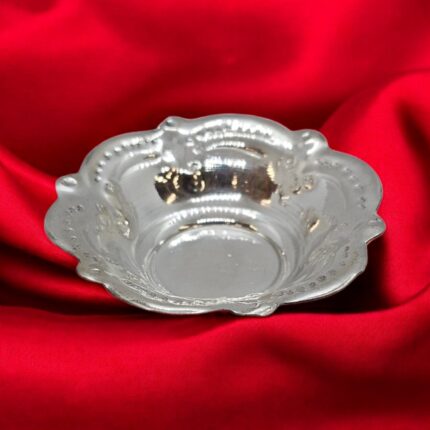 Pure Silver Decorative Bowl - 3.25 inch | Decorative Silver bowl for Gift