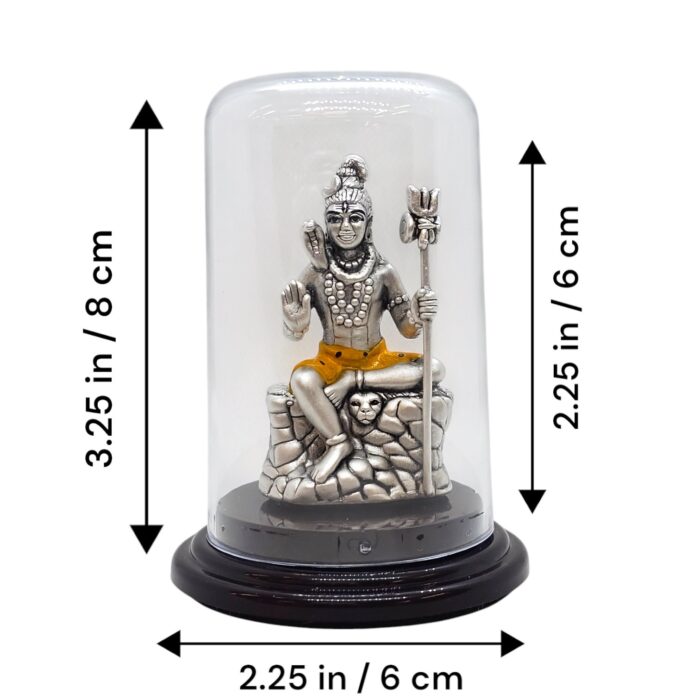 Pure Silver Shiva Idol | Silver Statue of Shiv