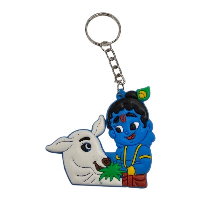 Krishna Rubber Keychains - Set of 5 | Janmashtami Return Gift