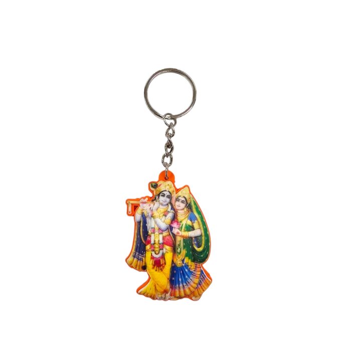 Radha Krishna Rubber Keychains - Set of 5 | Janmashtami Return Gift