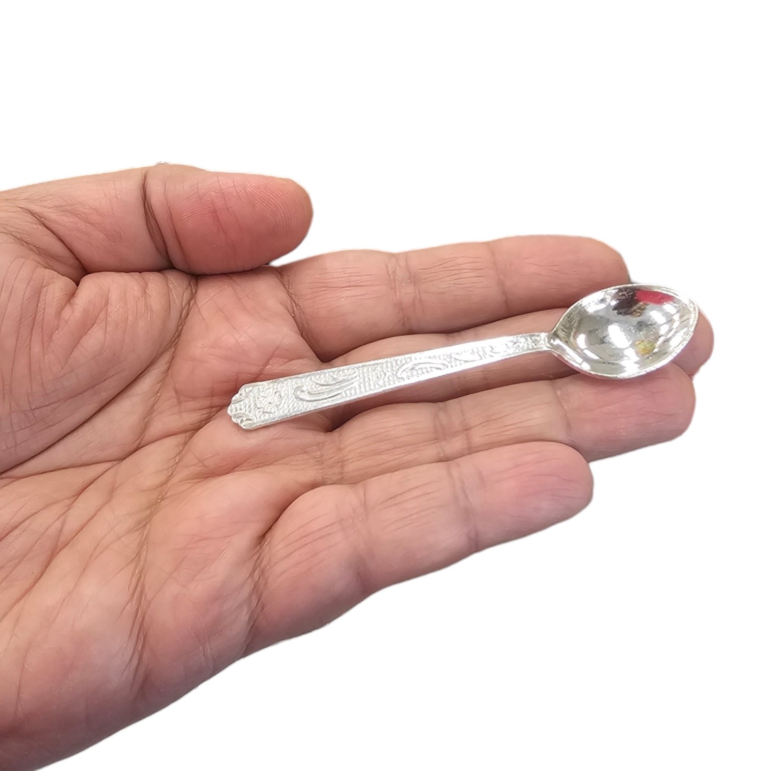 Pure Silver Spoon - 3.75 inch | Small pure silver Spoon