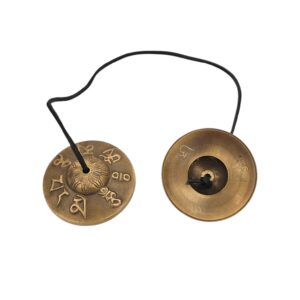 Handcrafted Brass Tingsha Bell – 7.5 cm | Tibetan hand cymbals