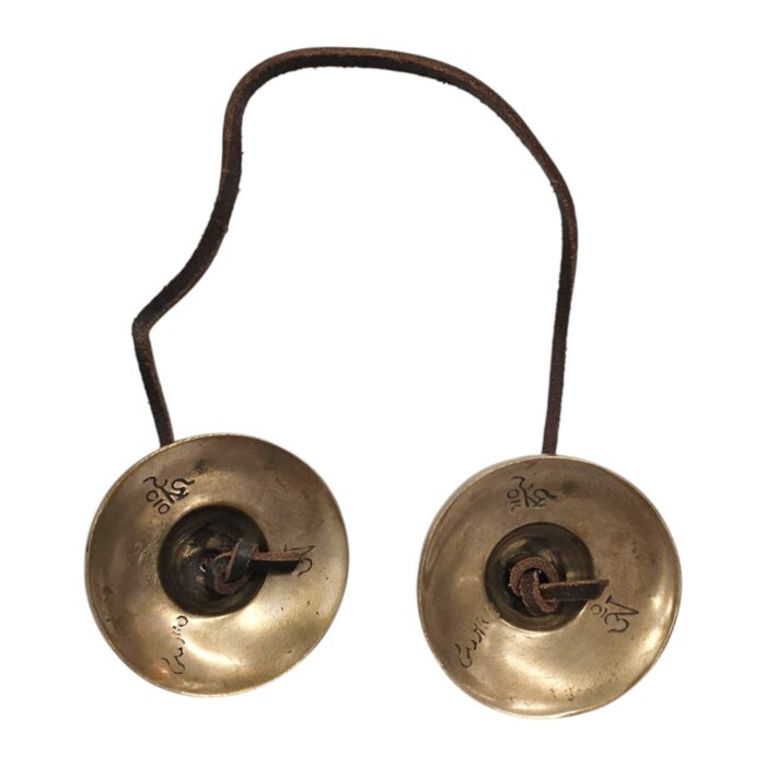 Handmade Bronze Tingsha Bell – 6.6 cm | Tibetan hand cymbals