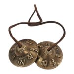 Handmade Bronze Tingsha Bell – 5.5 cm | Tibetan hand cymbals