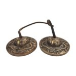 Handmade Bronze Tingsha Bell – 6.6 cm - Dragon | Tibetan hand cymbals