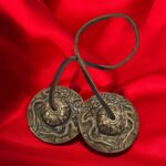 Handmade Bronze Tingsha Bell – 6.6 cm - Dragon | Tibetan hand cymbals