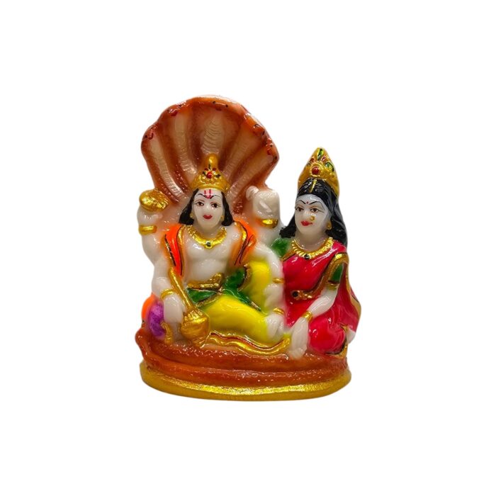 Vishnu and Lakshmi on Sheshnaag - 4 inch