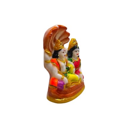 Vishnu and Lakshmi on Sheshnaag - 4 inch