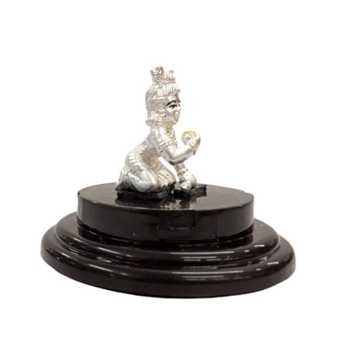 Pure Silver Baby Krishna Idol | Laddu Gopal Kanha Idol