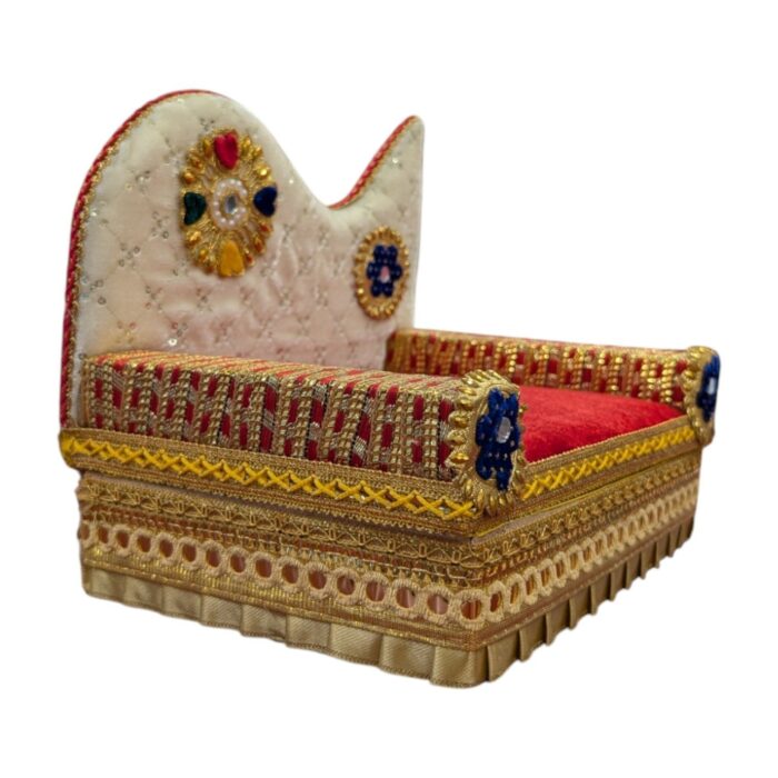 Sofa Singhasan - Ganpati Singhasan - Large - with box | Laddu Gopal Singhasan