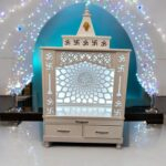 Large Size Wooden Mandir | Temple for Home in Canada and USA | Wooden Pooja Mandir with Led Backlight
