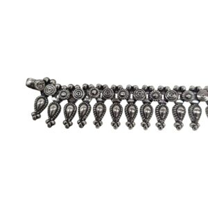 Elegant Traditional Anklets - Oxidized 925 Sterling Silver | Silver Anklets for Adults