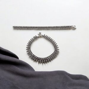 Elegant Traditional Anklets - Oxidized 925 Sterling Silver | Silver Anklets for Adults