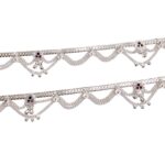 Pair of 925 sterling silver anklets | Pure Silver Anklets for adults | Gift for her | Chandi ki payal