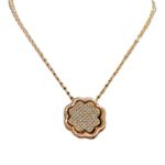 Sterling Silver Necklace | Rosegold Pendant and Chain