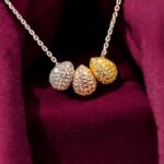 Tricolor Pendants-drops with Pure Silver Chain | 925 Sterling Silver