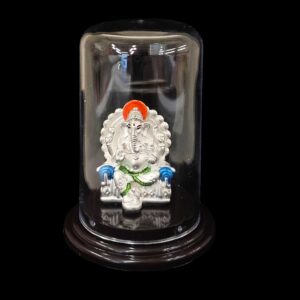 999 Pure silver Ganesha idol | Pure Silver Car Dashboard Statue | Silver Idol for Gift
