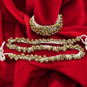 Kathak Dance Ghungroo Pair - 100 bells each | Indian Dance anklets with Brass Bells