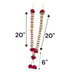 Wedding Garlands Pair-Pinkred - Image 3