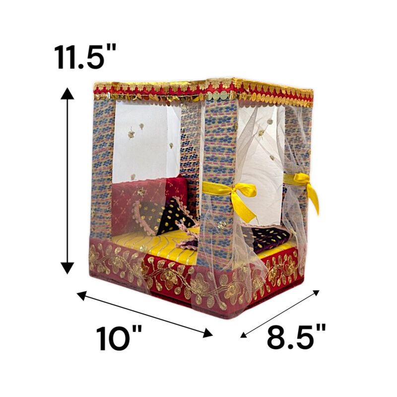 Laddu Gopal Bedroom with Net curtains