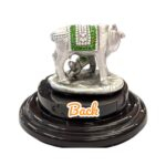 Pure Silver Kamdhenu - Cow and Calf - Dome - Image 7