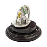Pure Silver Kamdhenu - Cow and Calf - Dome - Image 6