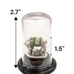 Pure Silver Kamdhenu - Cow and Calf - Dome - Image 3