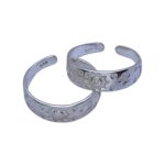 Pair of Pure Silver Toe Rings | Adjustable Toe rings