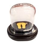 Pure Silver Lakshmi charan Paduka in dome | Laxmi feet