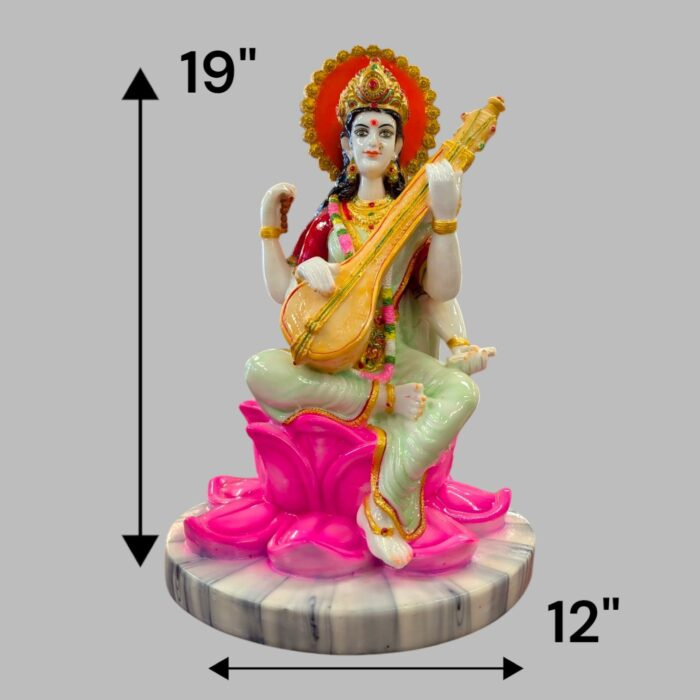 Goddess Saraswati Idol - 19 inch - Image 2