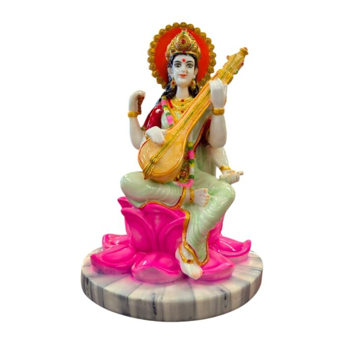 Goddess Saraswati Idol - 19 inch - Image 3