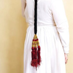 Maroon Color Parandi | Paranda Hair Accessory