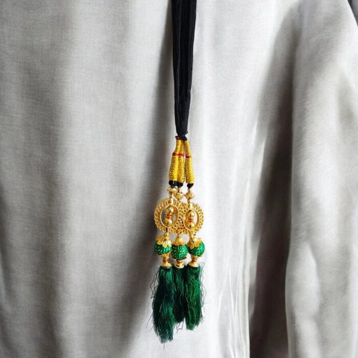 Green Color Parandi | Paranda Hair Accessory